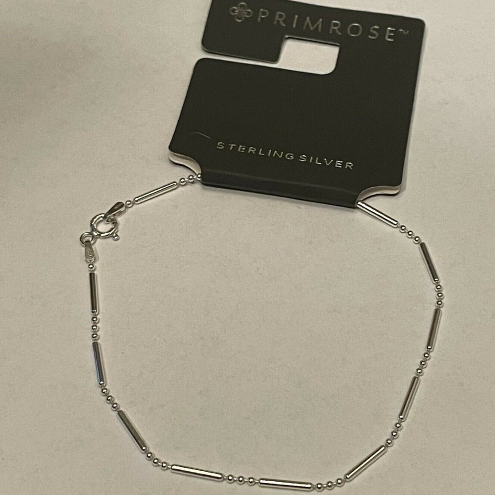 NWOT Primrose 925 Sterling Silver Anklet 9"